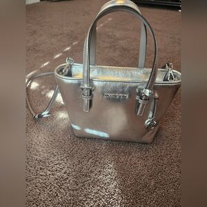 Michael Kors Silver Tote Bag